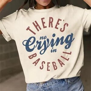 New! Cream Baseball Tee Shirt - size XL